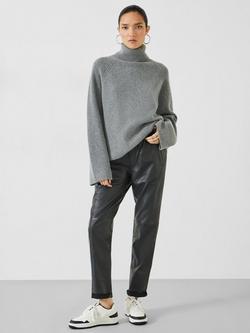 HUSH Leather Joggers - view 2, Black