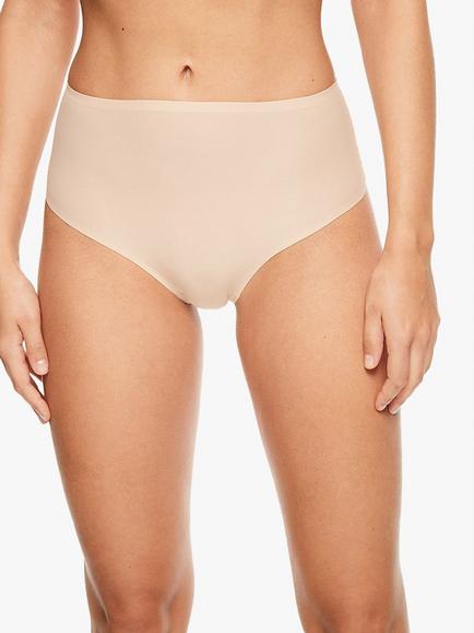 Chantelle Soft Stretch High Waist String Knickers, Beige Nude