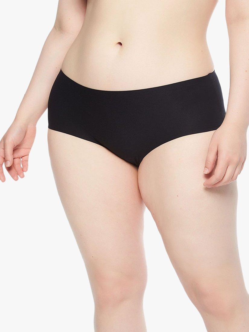 Chantelle Soft Stretch Hipster Plus Knickers, Black, One Size