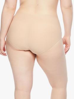 Chantelle Soft Stretch High Waist Plus Knickers - view 2, Beige Nude