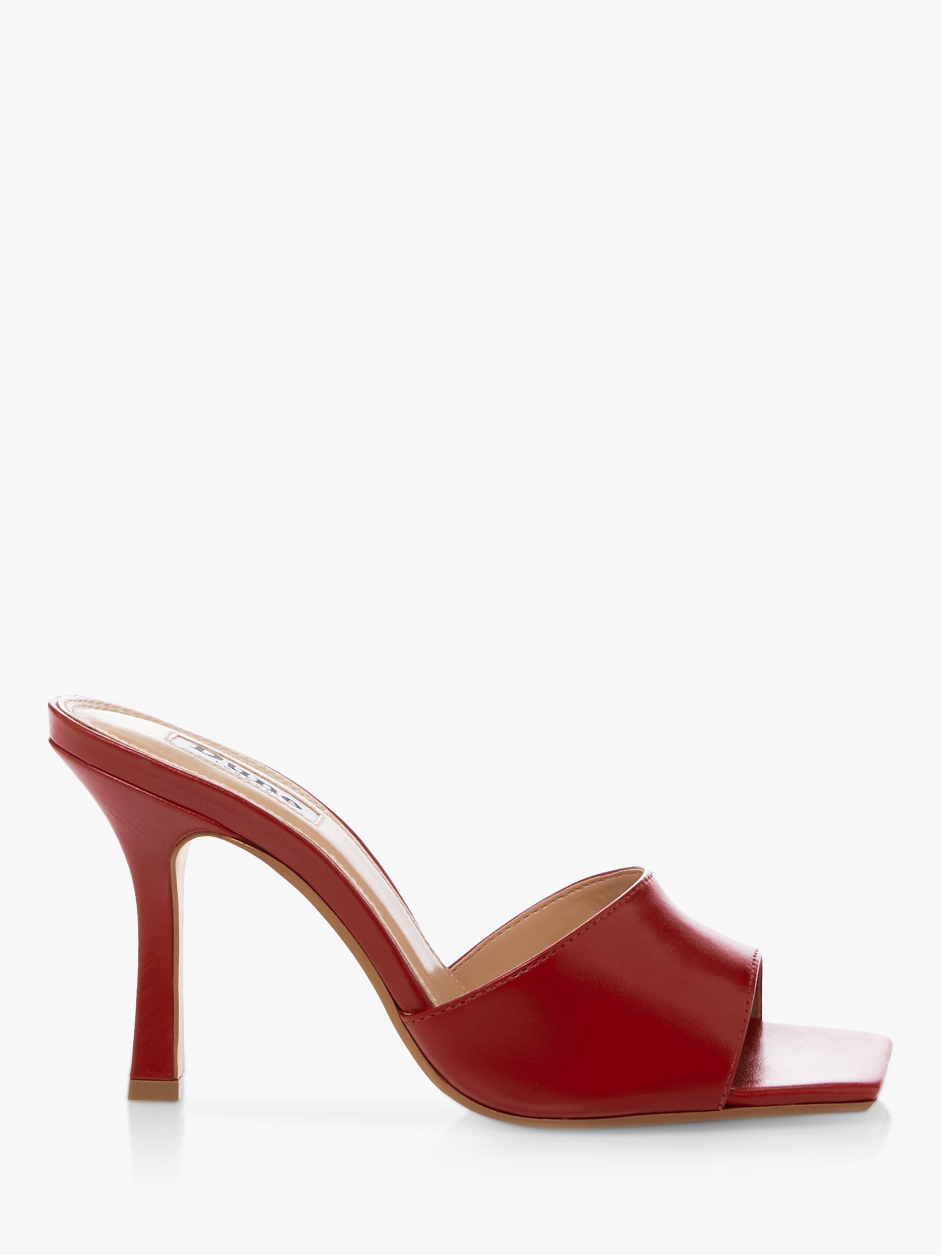 Dune red mules shop
