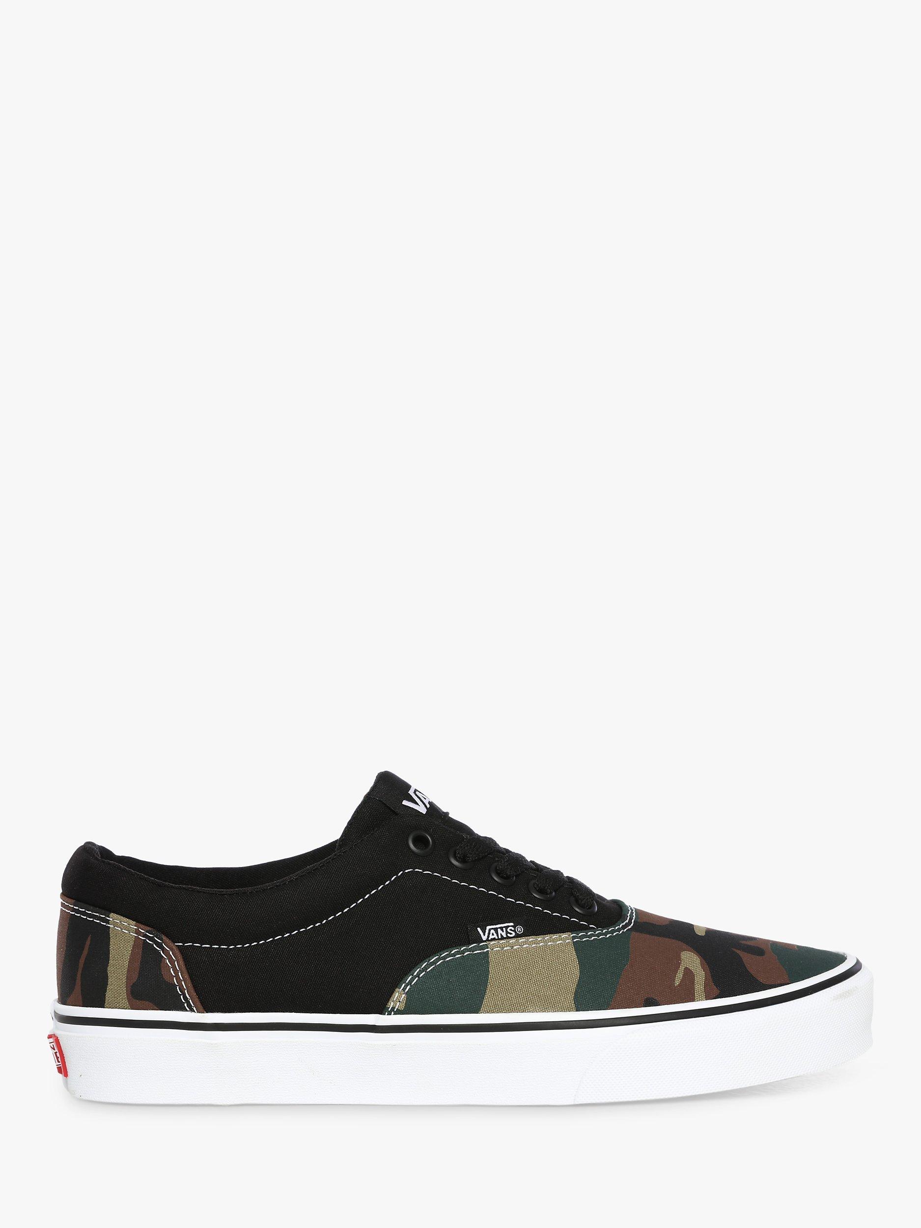 Vans Doheny Camo Mix Canvas Trainers, Black/Green