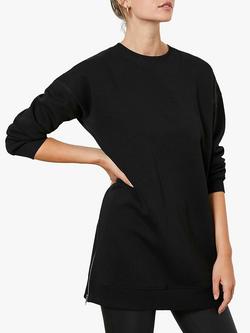 Mint Velvet Longline Sweatshirt, Black