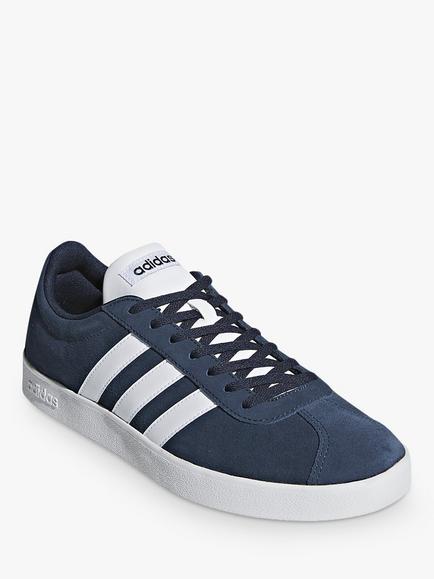 adidas VL 2.0 Court Suede Men's Trainers - view 2, Navy/White