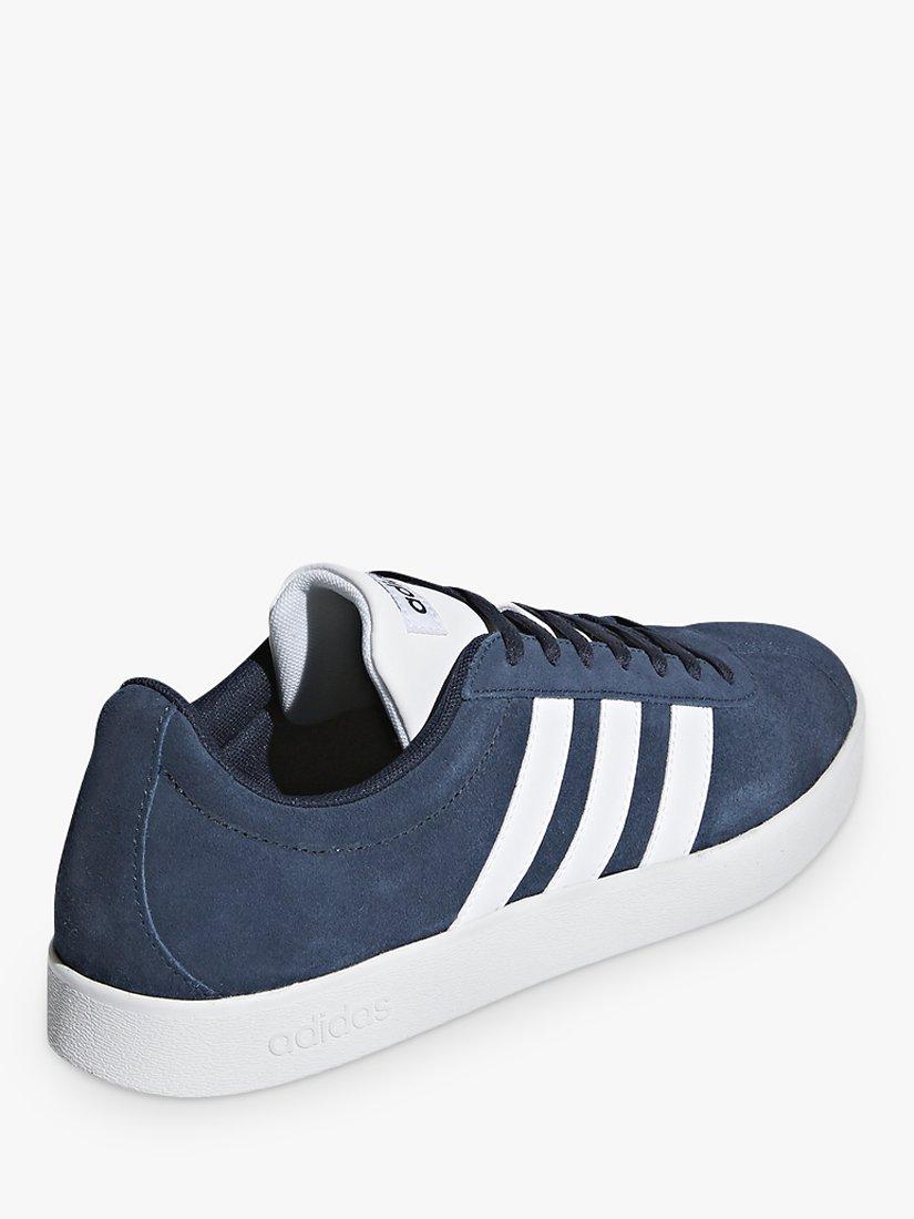 Product image 3 of 6, which shows adidas VL 2.0 Court Suede Men's Trainers, Navy/White, 7