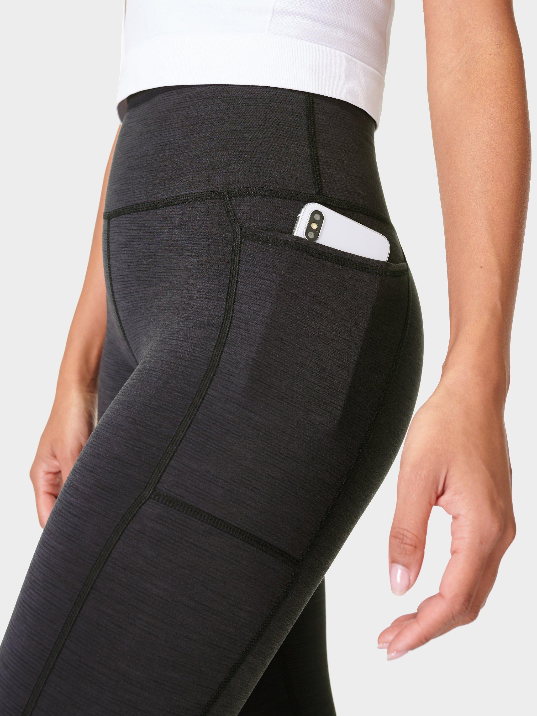 Product image 7 of 9, which shows Sweaty Betty Super Sculpt High Waisted Yoga Leggings, Black, XXS