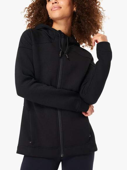 Sweaty Betty Full-Zip Hoodie, Black, Black