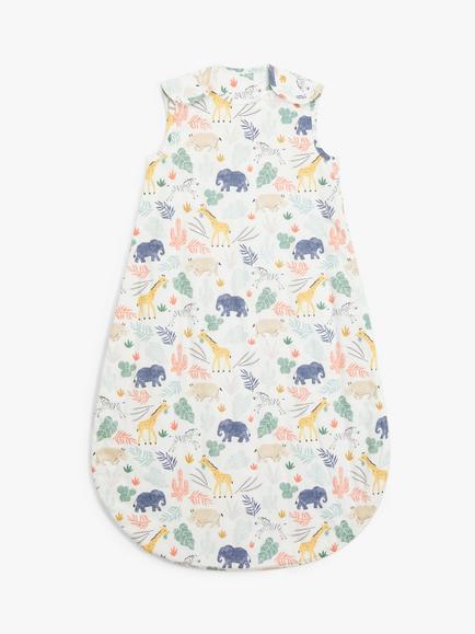 John Lewis Safari Sleeping Bag, 1 Tog, Multi, Multi