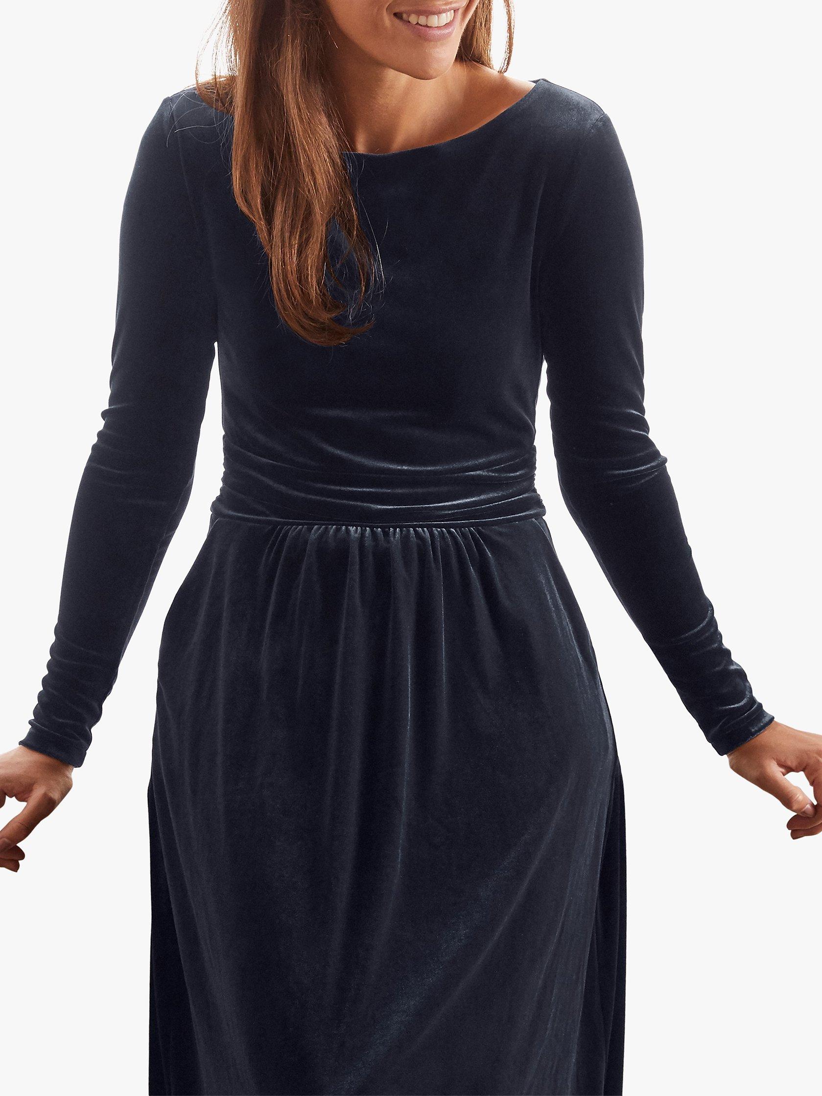 Boden Lois Velvet Midi Dress