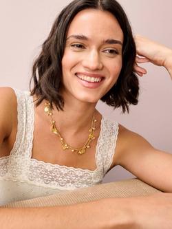 Brora Ribbed Lace Cami Top - view 2, Ivory