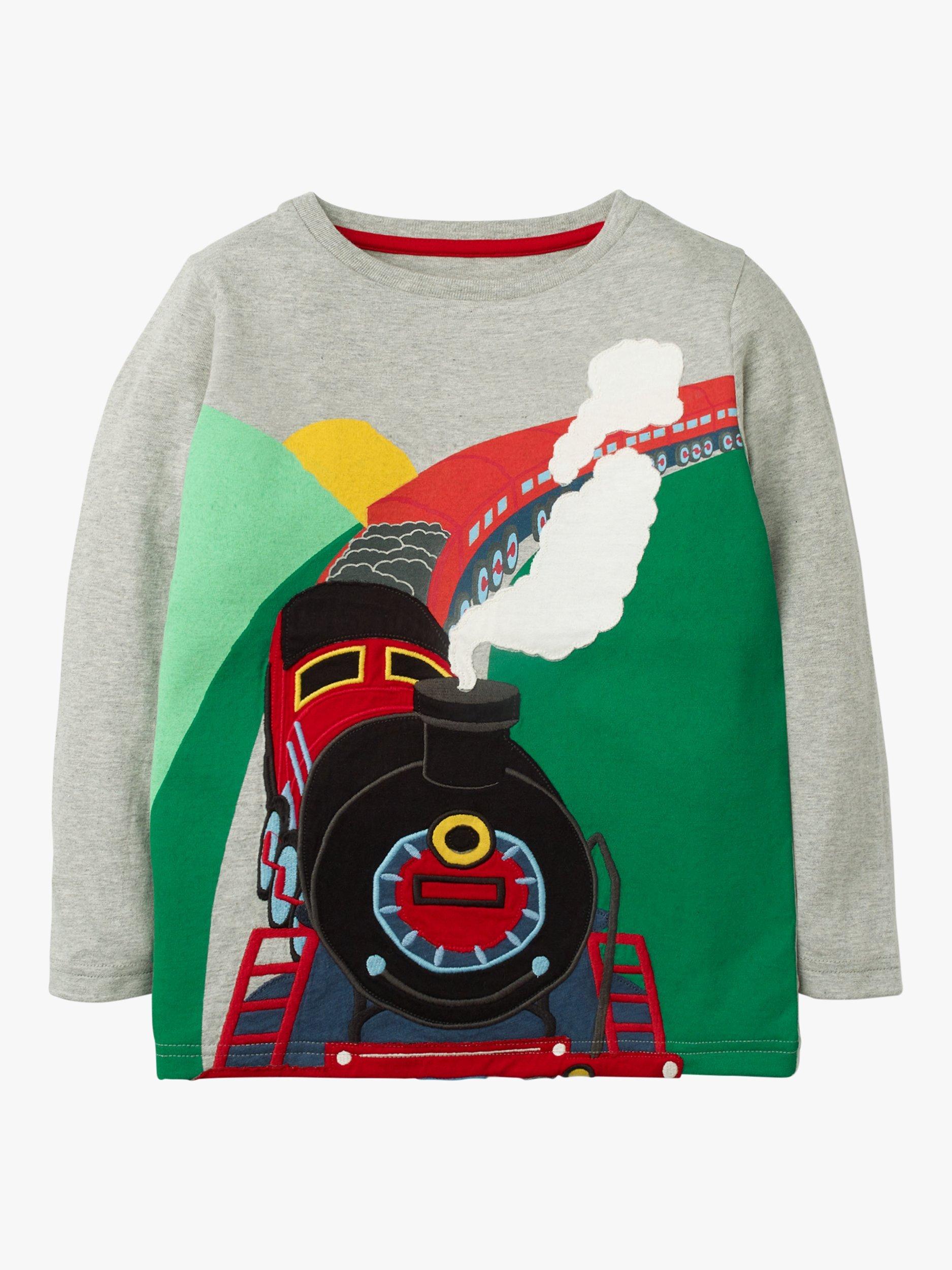 T-shirt Manches Longues Mini Boden – Garçon 5-6 Ans, Rouge, Thème Outils