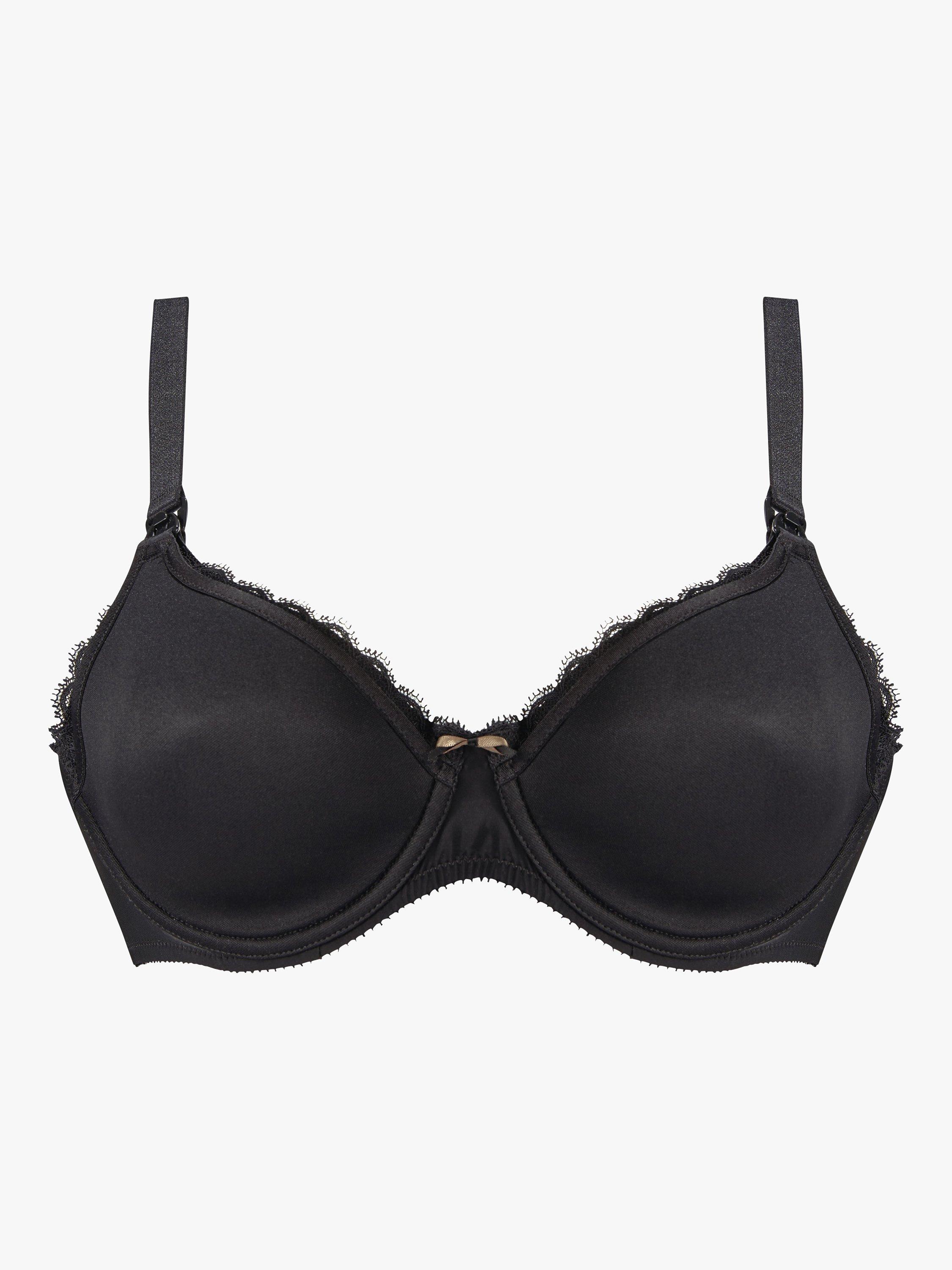Product image 4 of 4, which shows Chantelle Merci Flexi-Wire Spacer Nursing Bra, Black, 32C