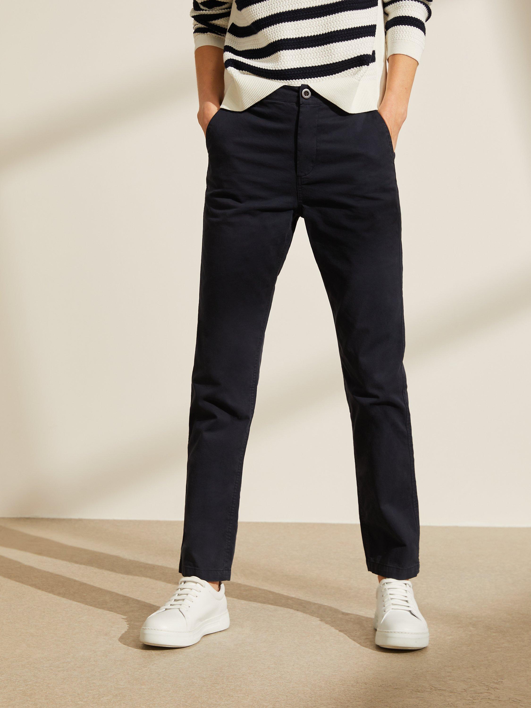 John Lewis & Partners Girlfriend Chino Trousers, Navy