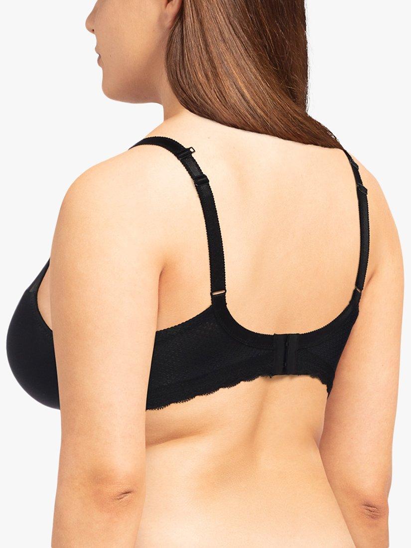Product image 7 of 7, which shows Chantelle Parisian Allure Plunge T-Shirt Bra, Black, 36F