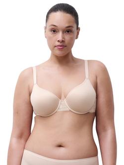 Chantelle Day To Night Memory Foam T-Shirt Bra, Golden Beige