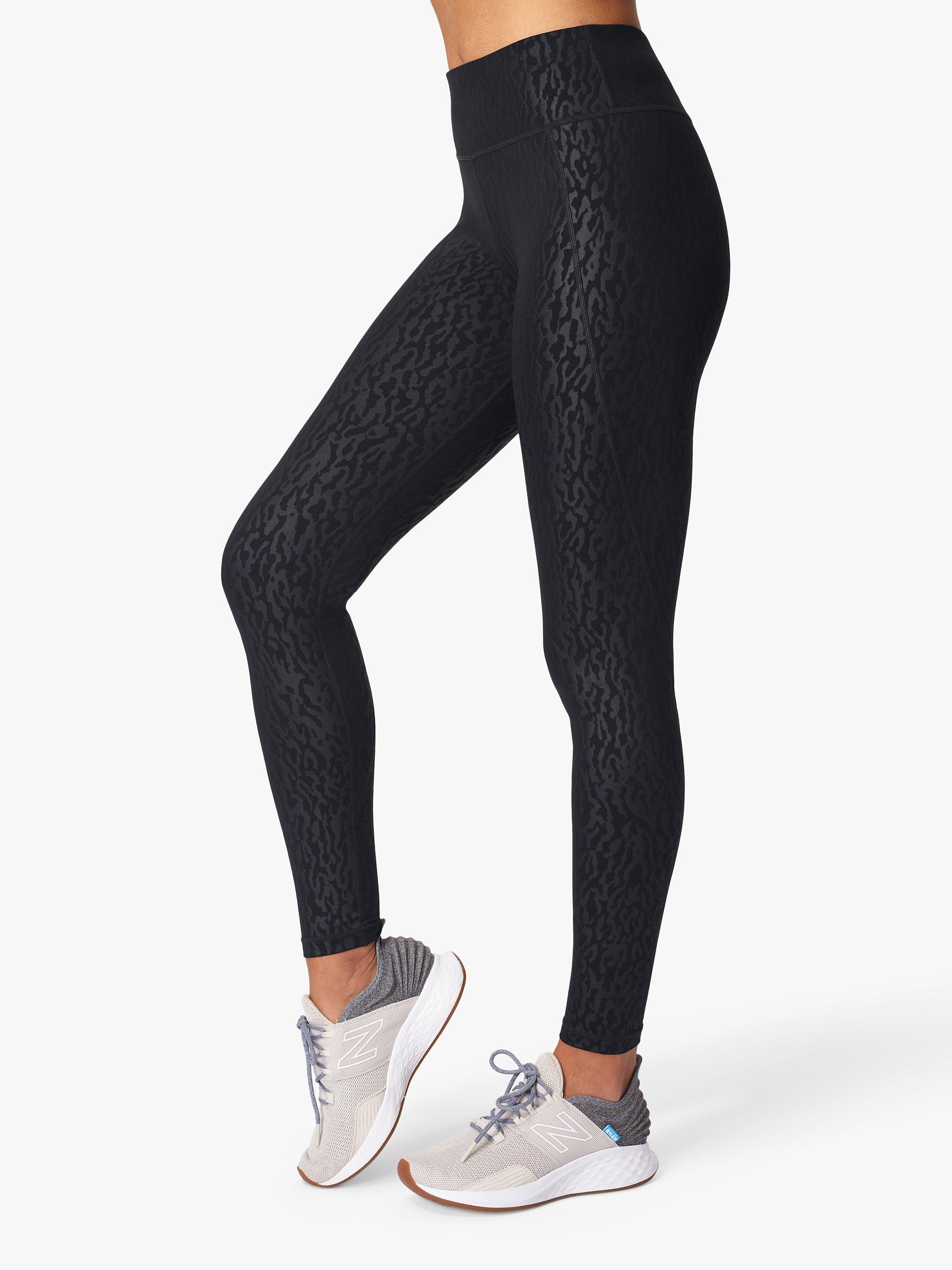 Sweaty Betty All Day Gym Leggings, Emboss Animal Black