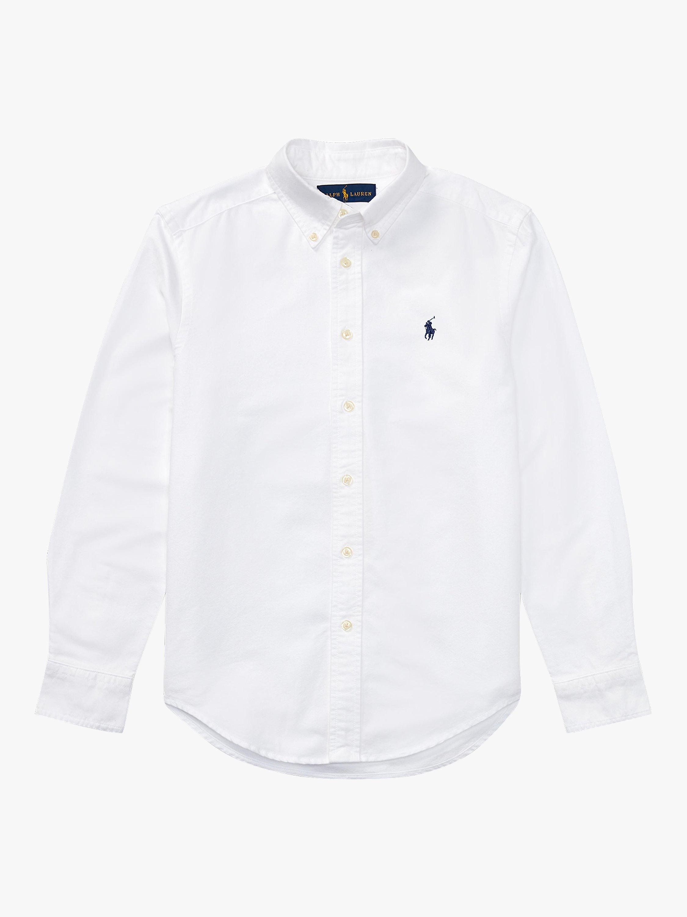 Product image 1 of 2, which shows Polo Ralph Lauren Kids' Oxford Shirt, White, 2 years