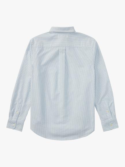Polo Ralph Lauren Kids' Pinstripe Oxford Shirt, Blue - view 2, Blue