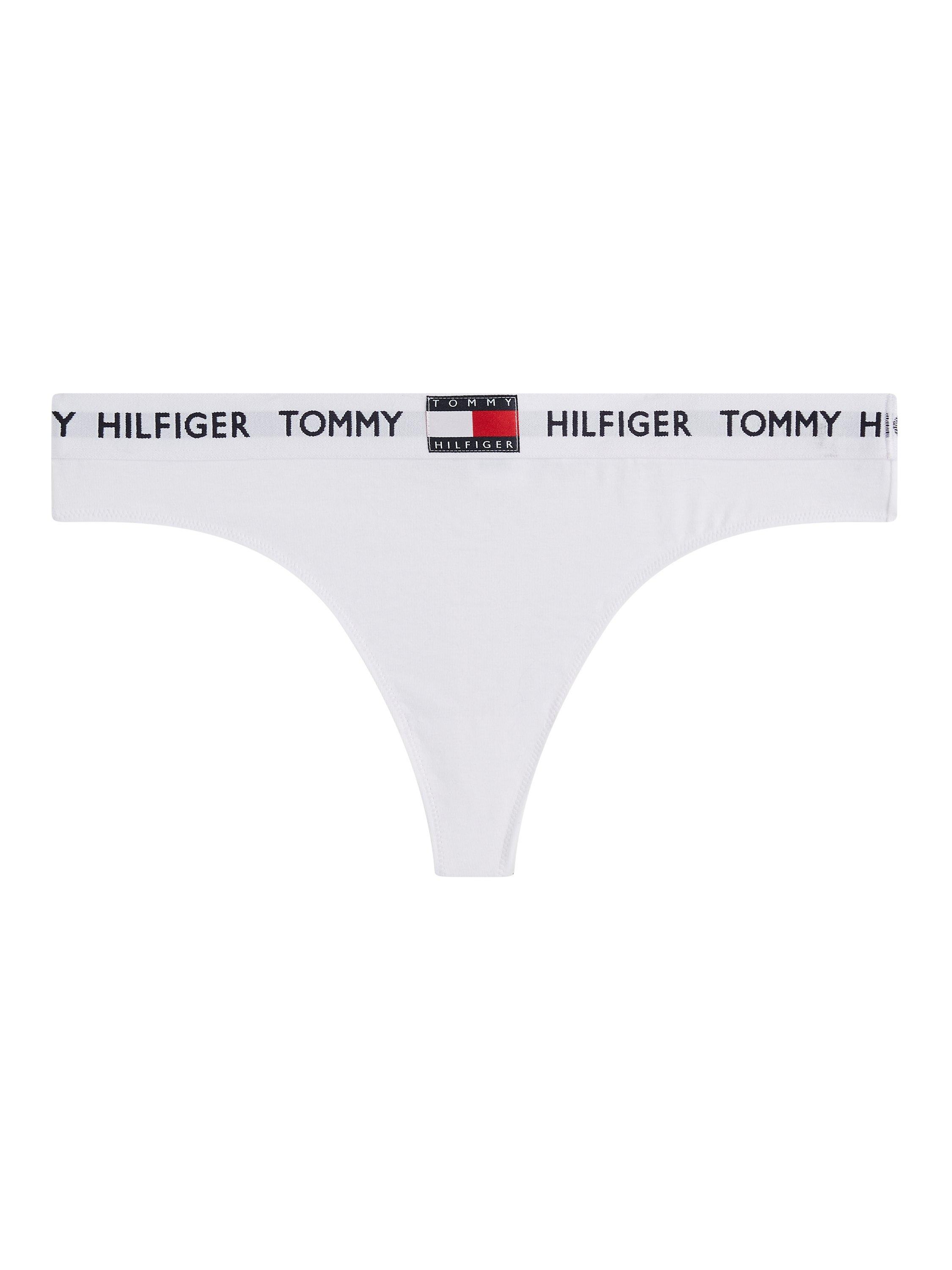 Tommy Hilfiger Stretch Cotton Thong, Classic White