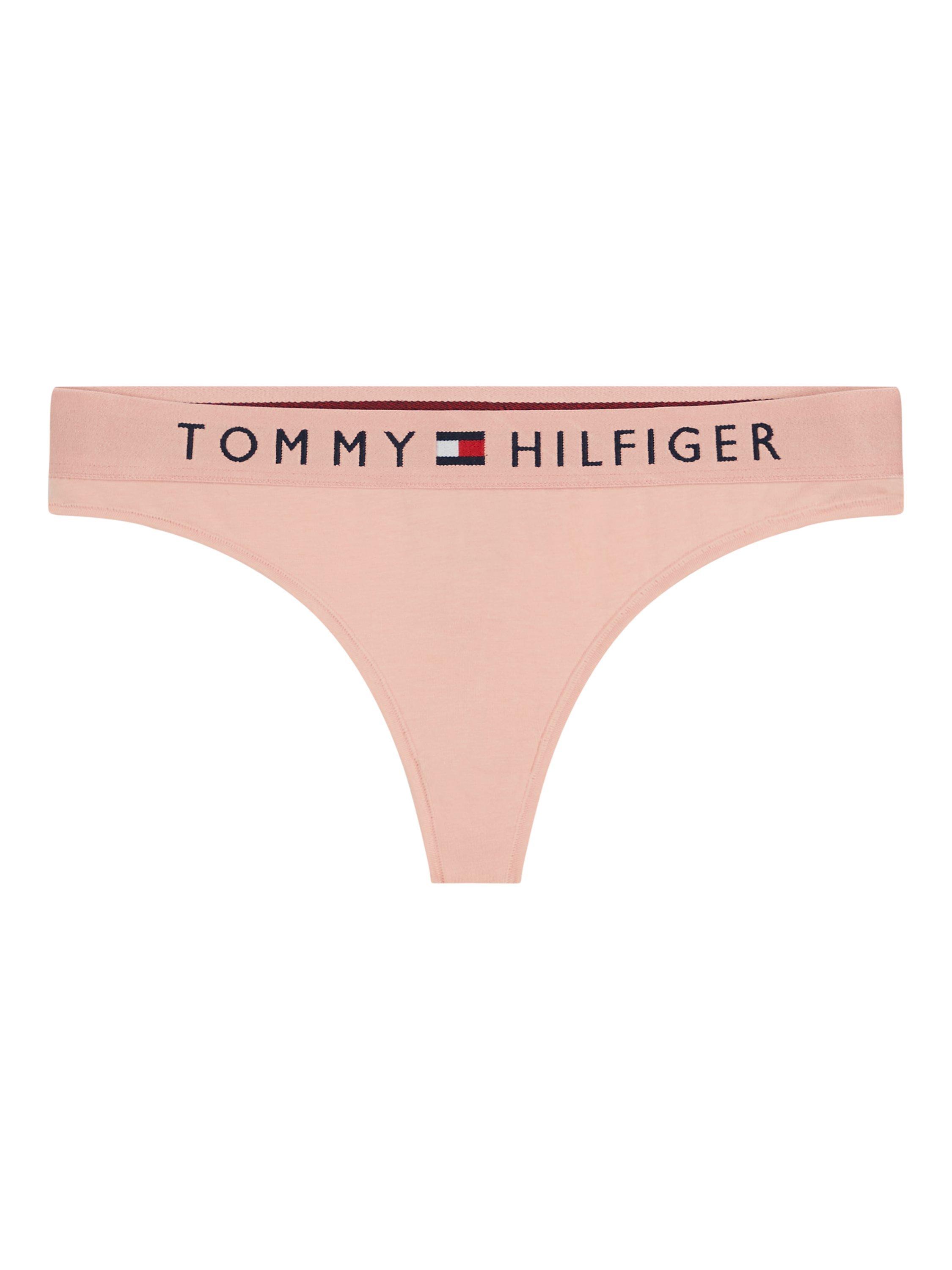 Tommy Hilfiger Stretch Cotton Thong, Rose Tan