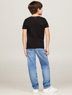 Tommy Hilfiger Kids' Basic Crew Neck Short Sleeve Top - view 2, Black