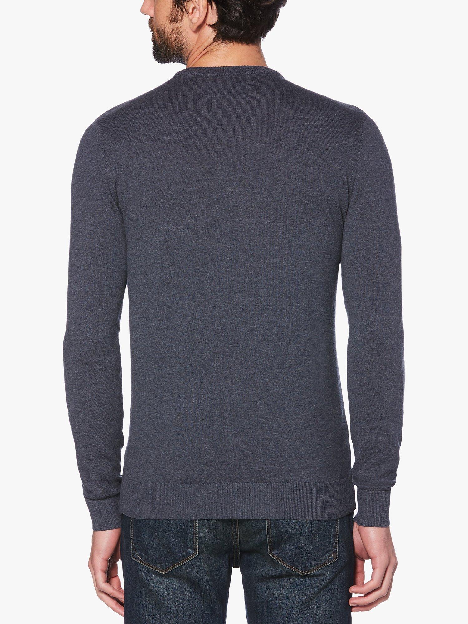 Product image 2 of 2, which shows Original Penguin Supima Cotton Crew Neck Knit, 413 Dark Sapphire, M