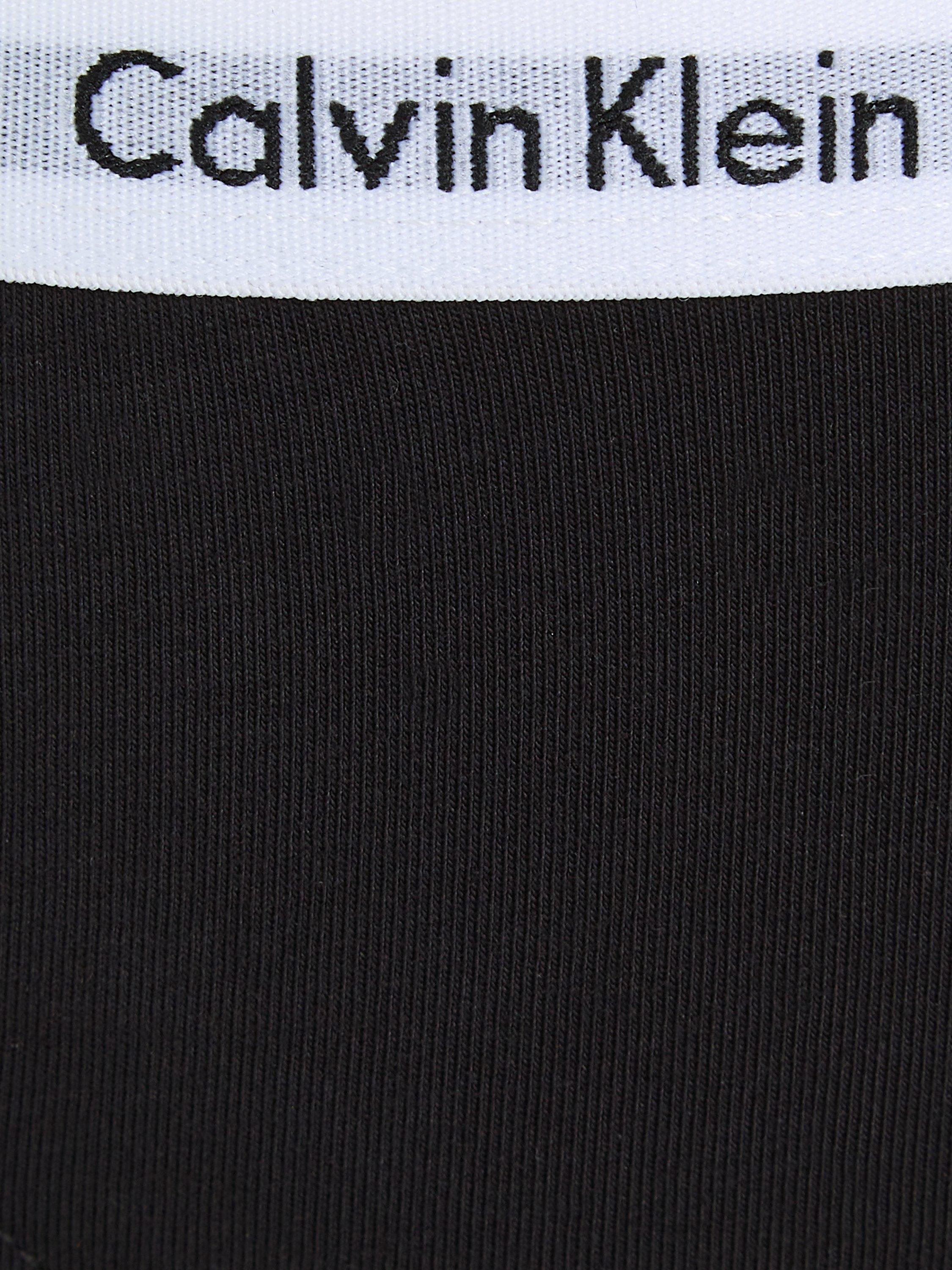 Product image 3 of 3, which shows Calvin Klein Kids' Bikini Briefs, Pack of 2, Black/White, 8-10 years
