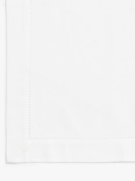 John Lewis Hem Stitch Organic Cotton Tablecloth, White - view 2, White