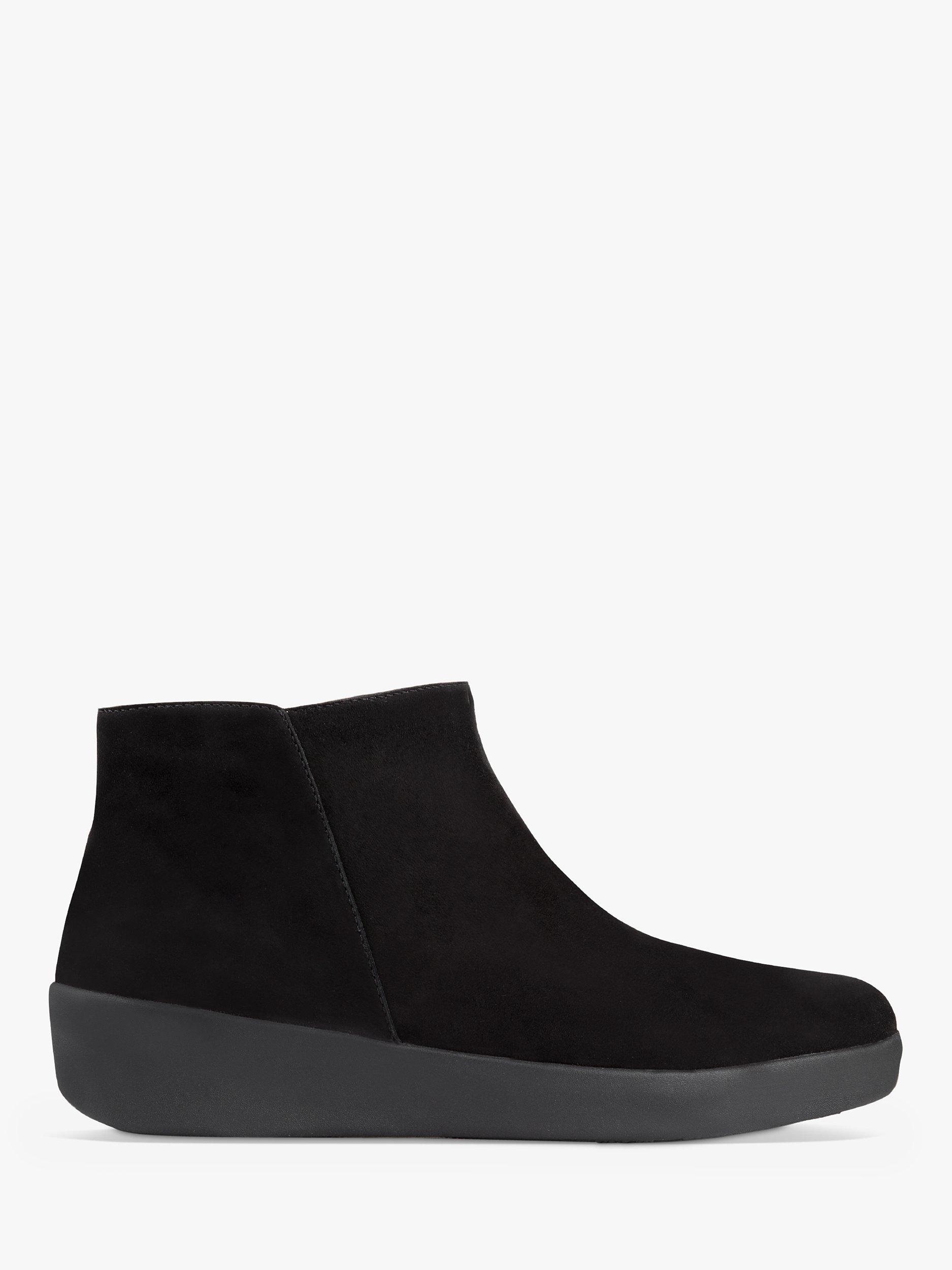 FitFlop Sumi Suede Ankle Boots, Black, 3
