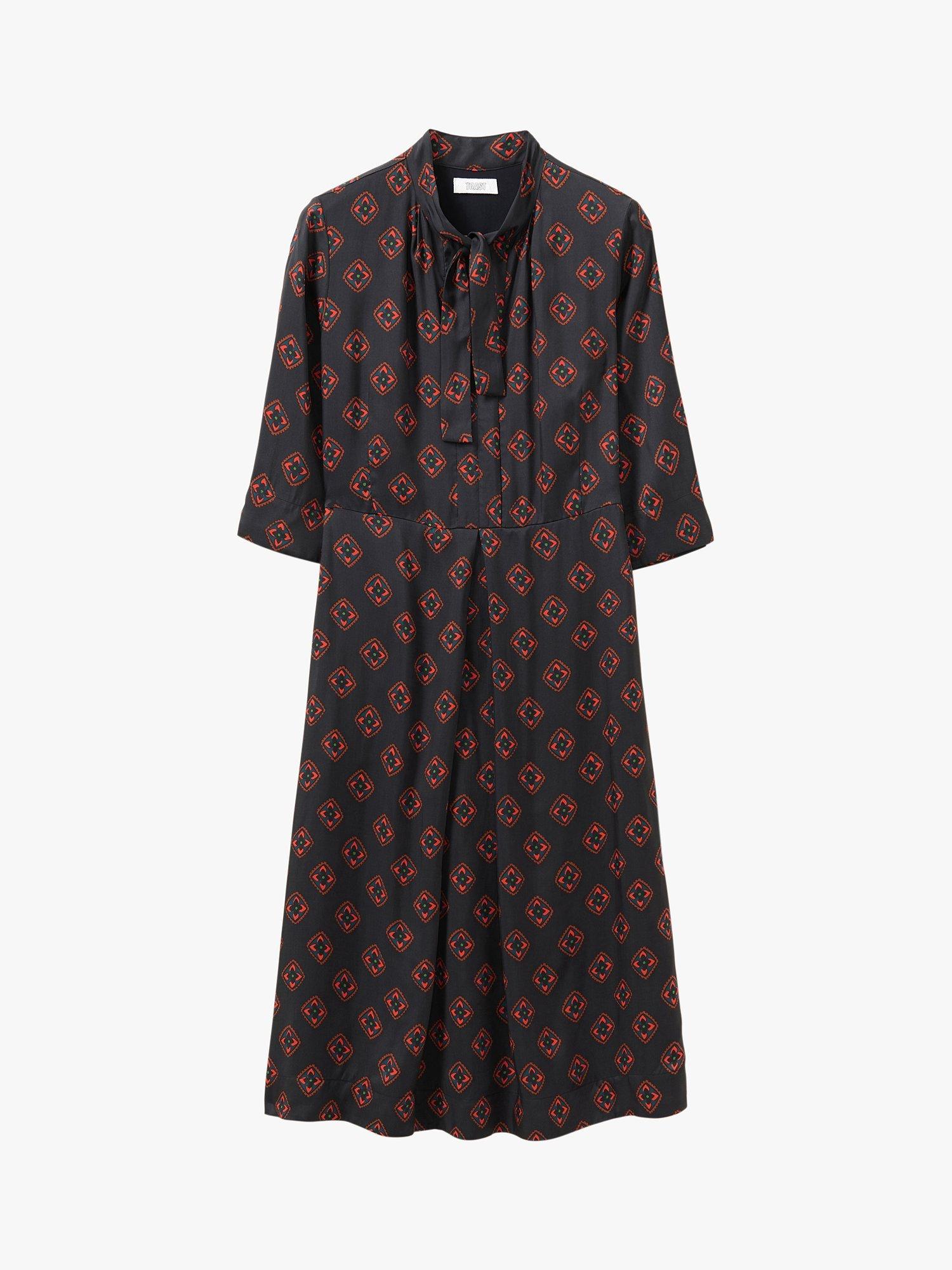 Toast Zadie Foulard Print Dress, Slate