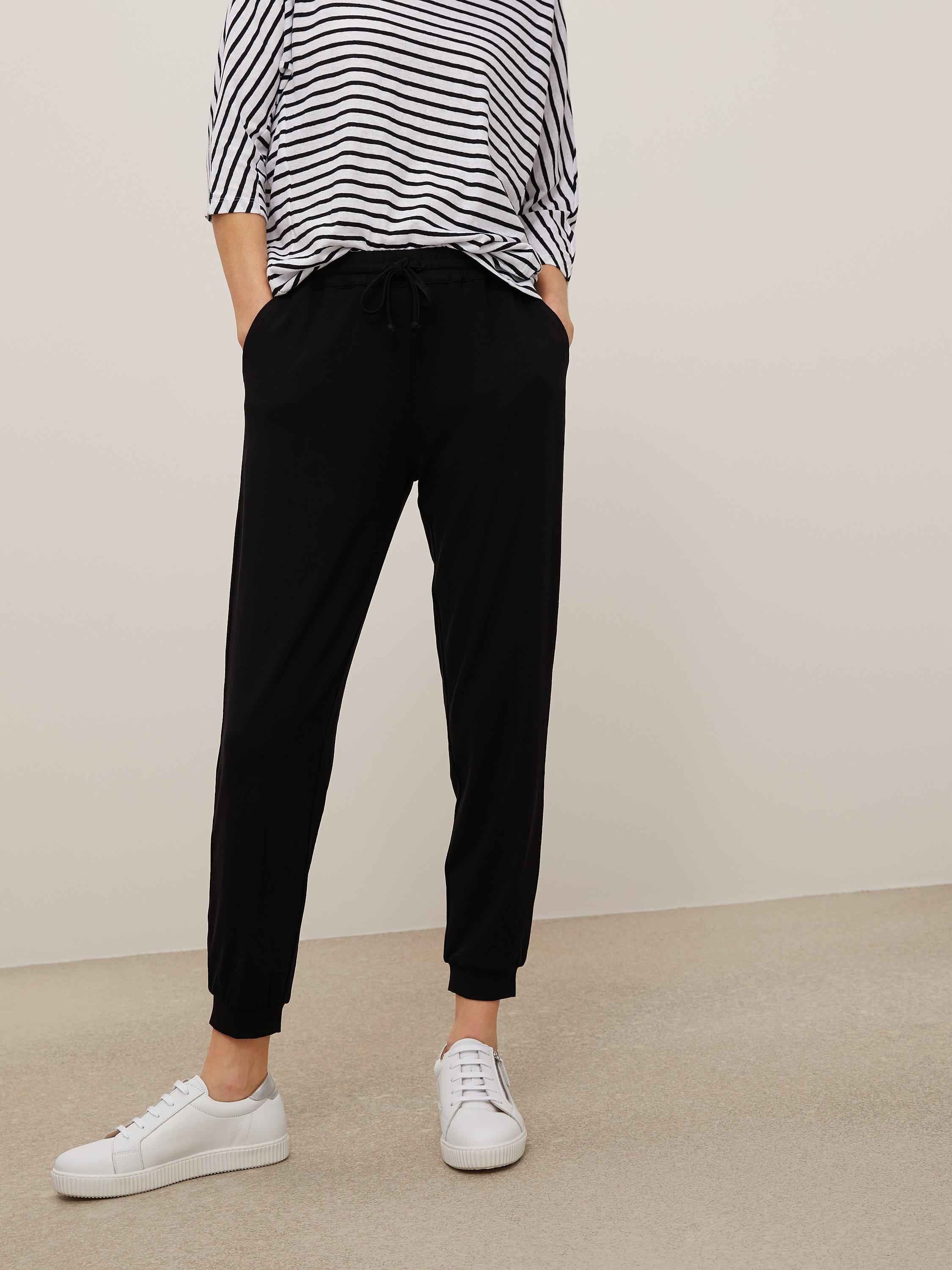 John Lewis Jersey Joggers, Black