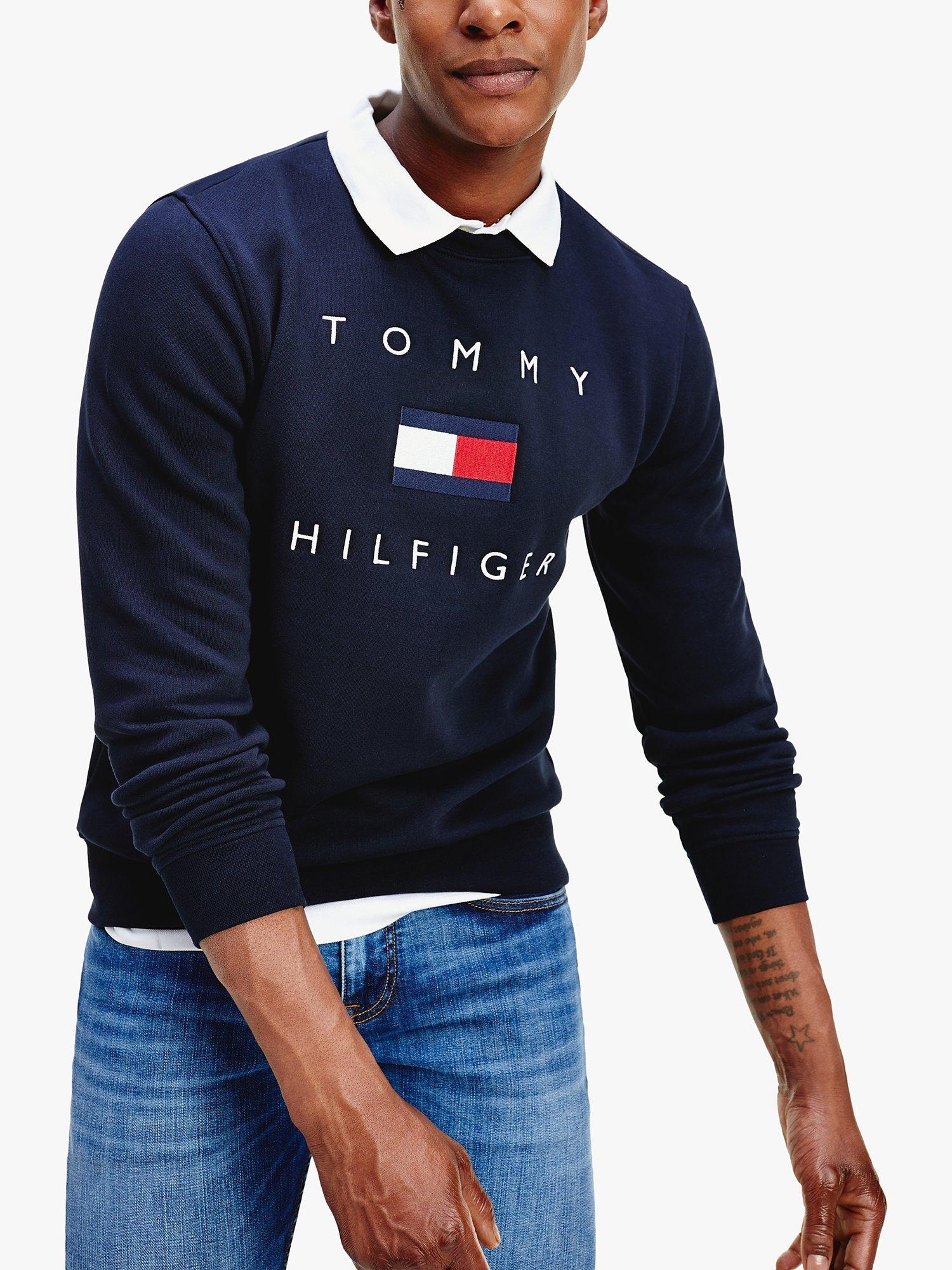 Tommy Hilfiger Flag Logo Sweatshirt, Desert Sky