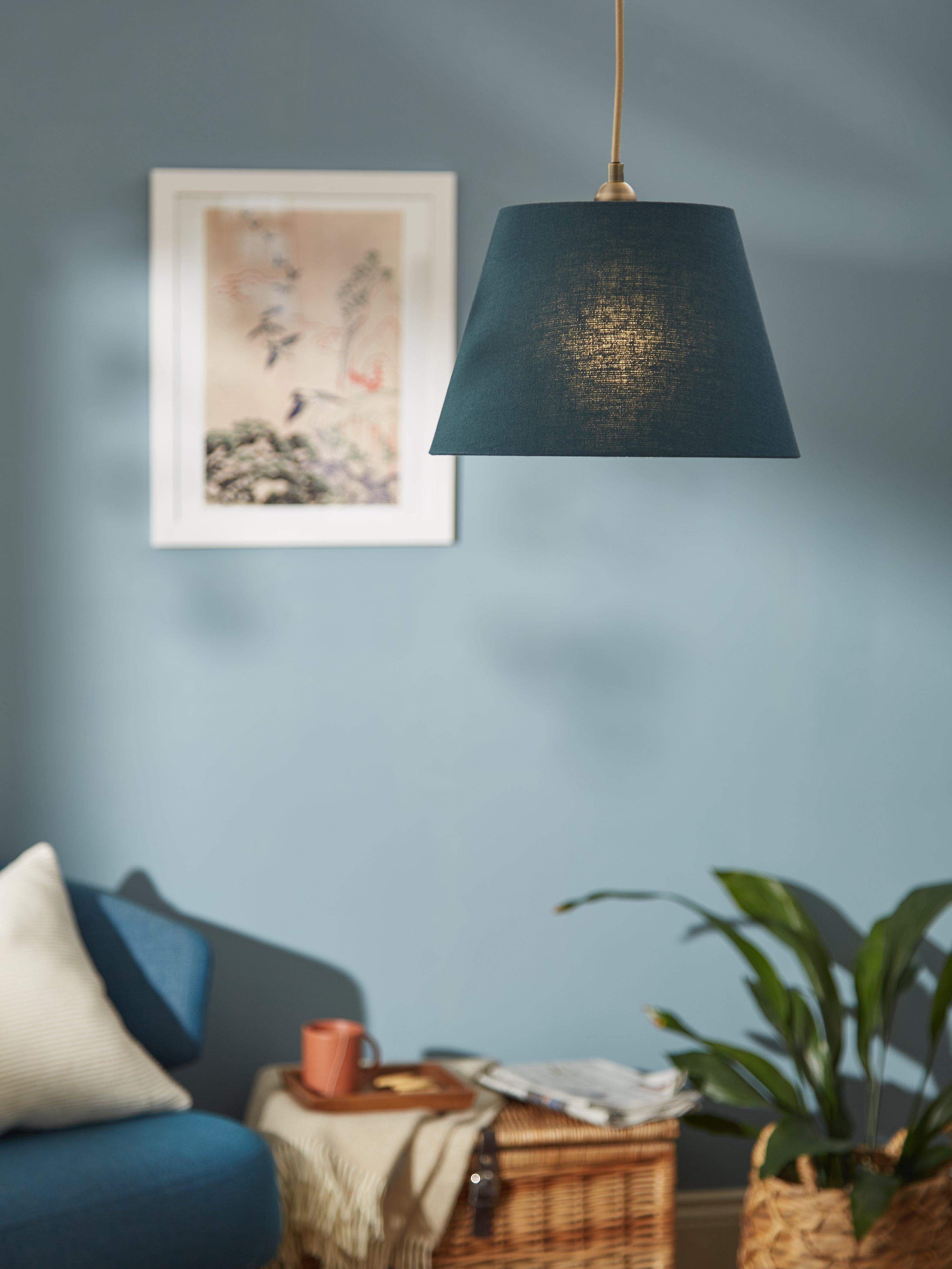 John lewis teal lampshade sales