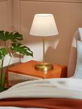 John Lewis Sophia Pure Linen Tapered Lampshade, Lily White