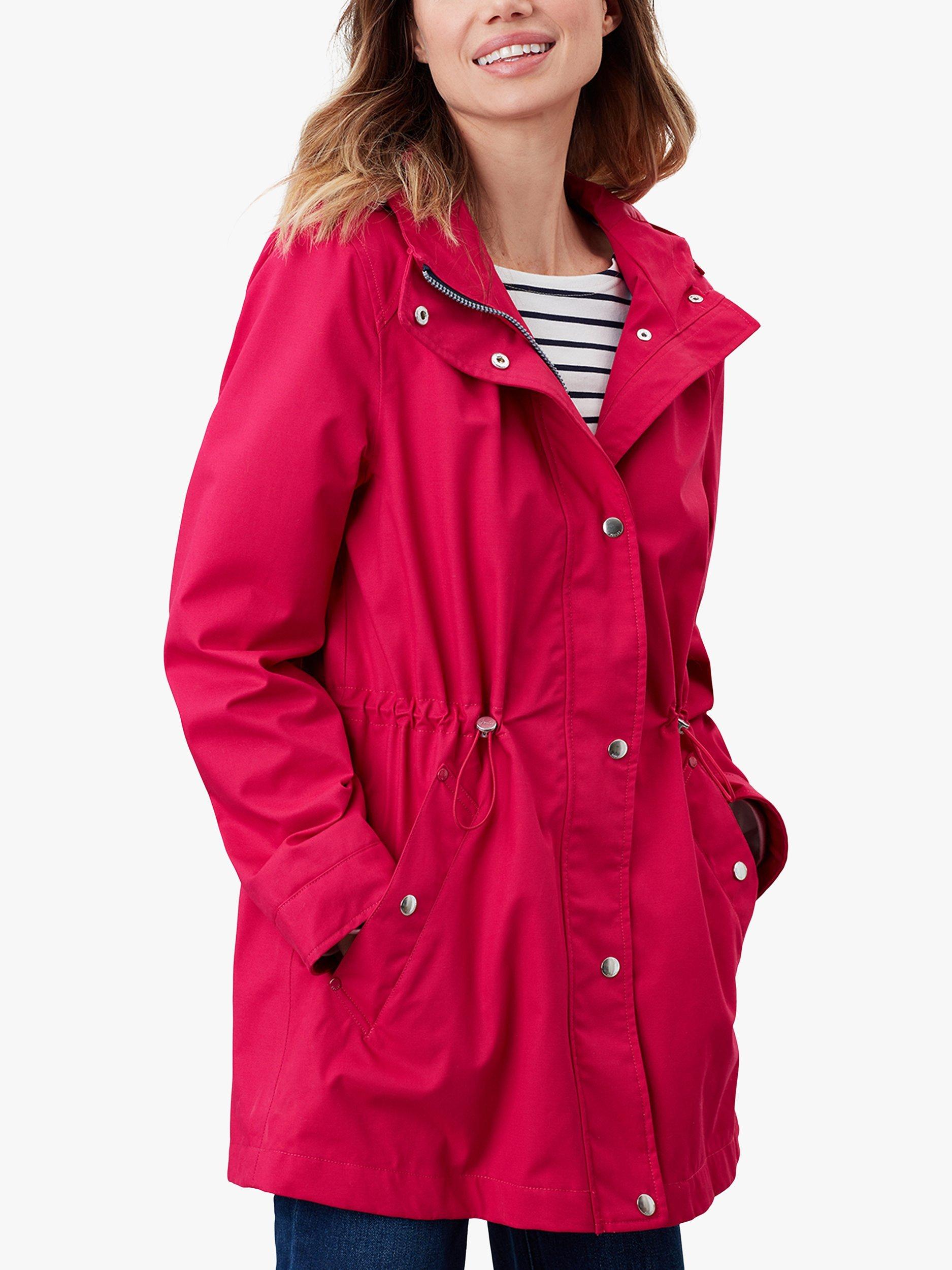 Joules Shoreside Waterproof Coat Dark Ruby