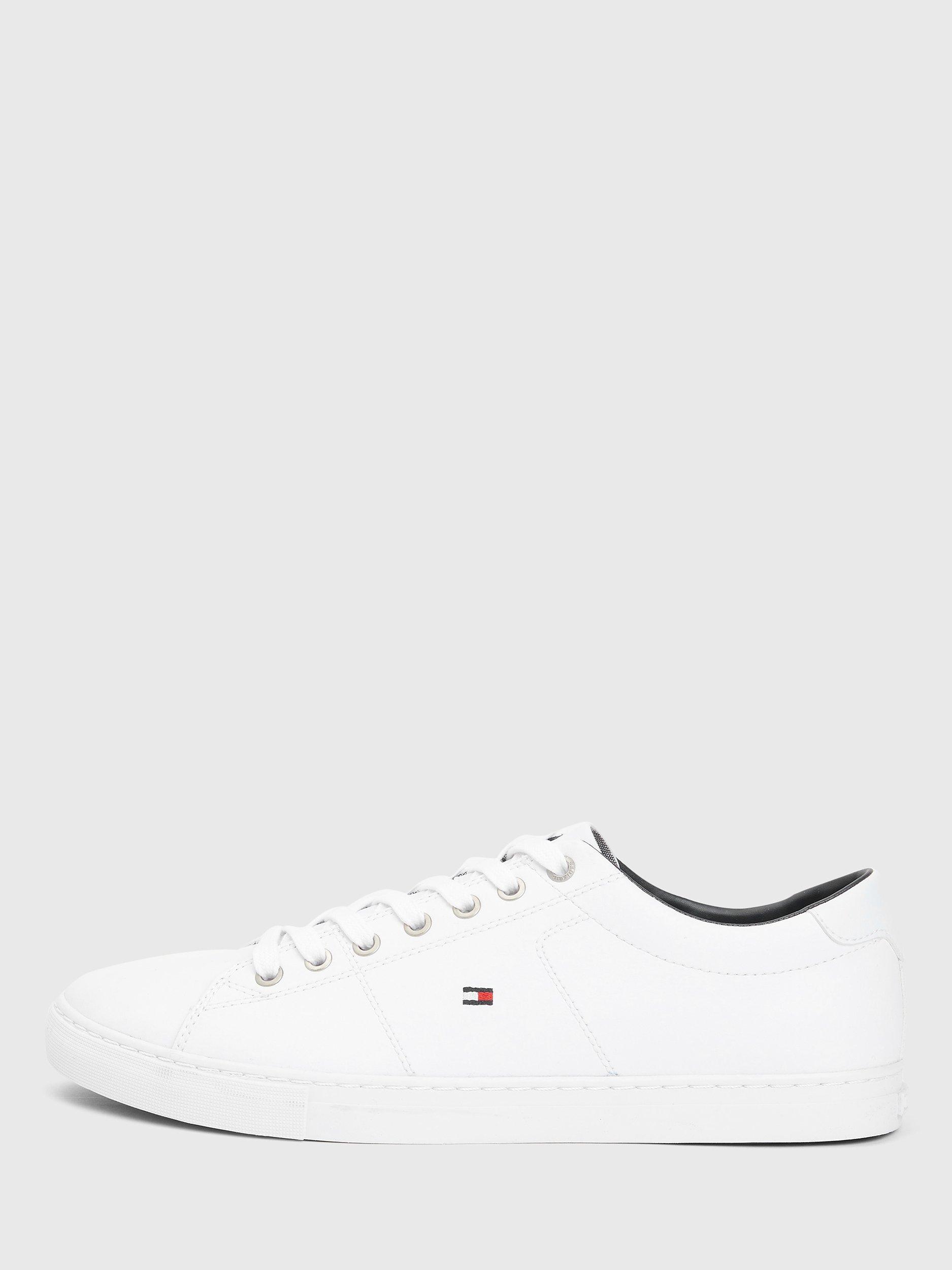 Mens tommy hilfiger trainers white on sale