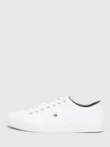 Tommy Hilfiger Essential Leather Lace-Up Trainers, White