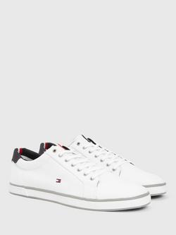 Tommy Hilfiger Canvas Lace-Up Trainers - view 2, White