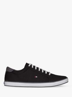 Tommy Hilfiger Canvas Lace-Up Trainers, Black