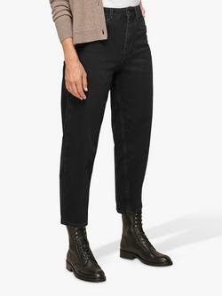 Whistles Organic Ankle Grazer Jeans, Black, Black