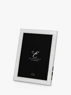 Elegance by Impressions Mother Of Pearl Photo Frame, White - view 2, White