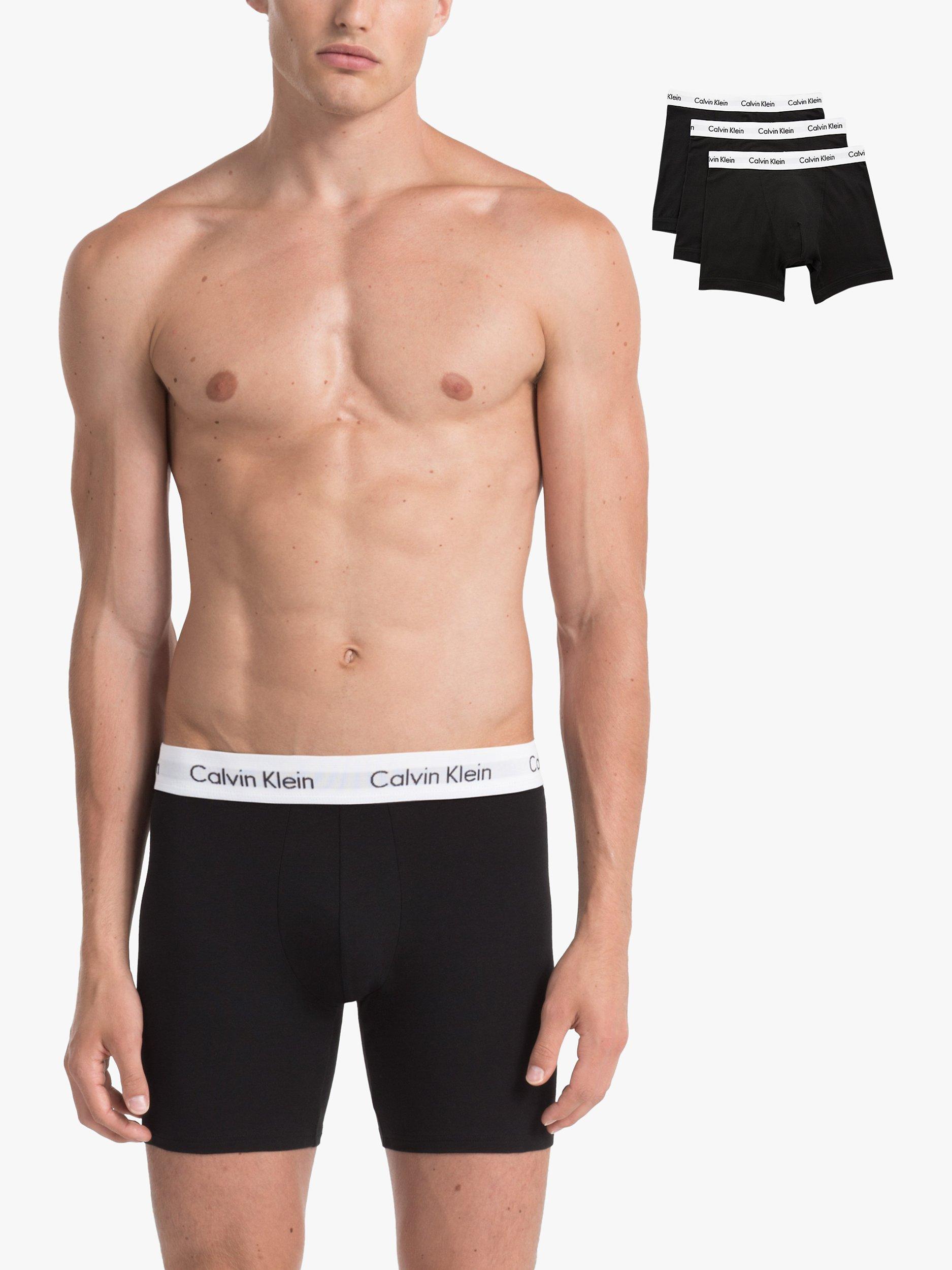 Calvin Klein Cotton Stretch Boxer Brief Pack of 3 Black