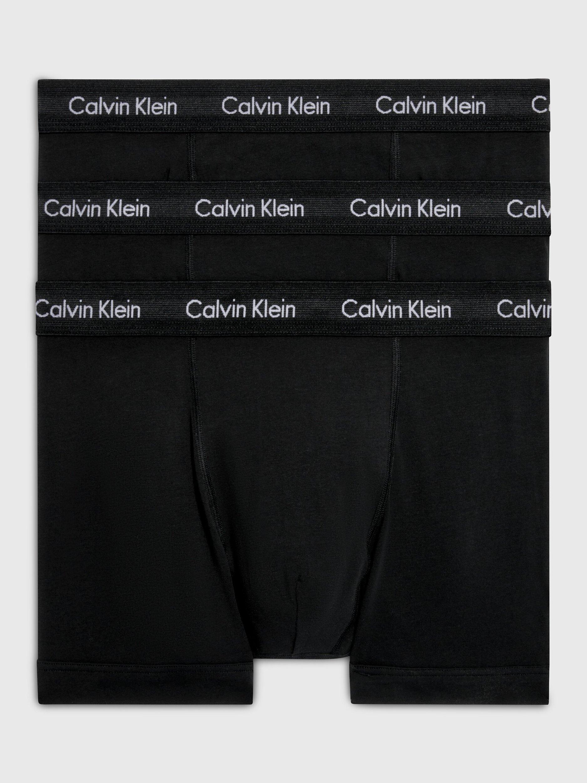 Calvin Klein Regular Cotton Stretch Trunks Pack of 3 Black