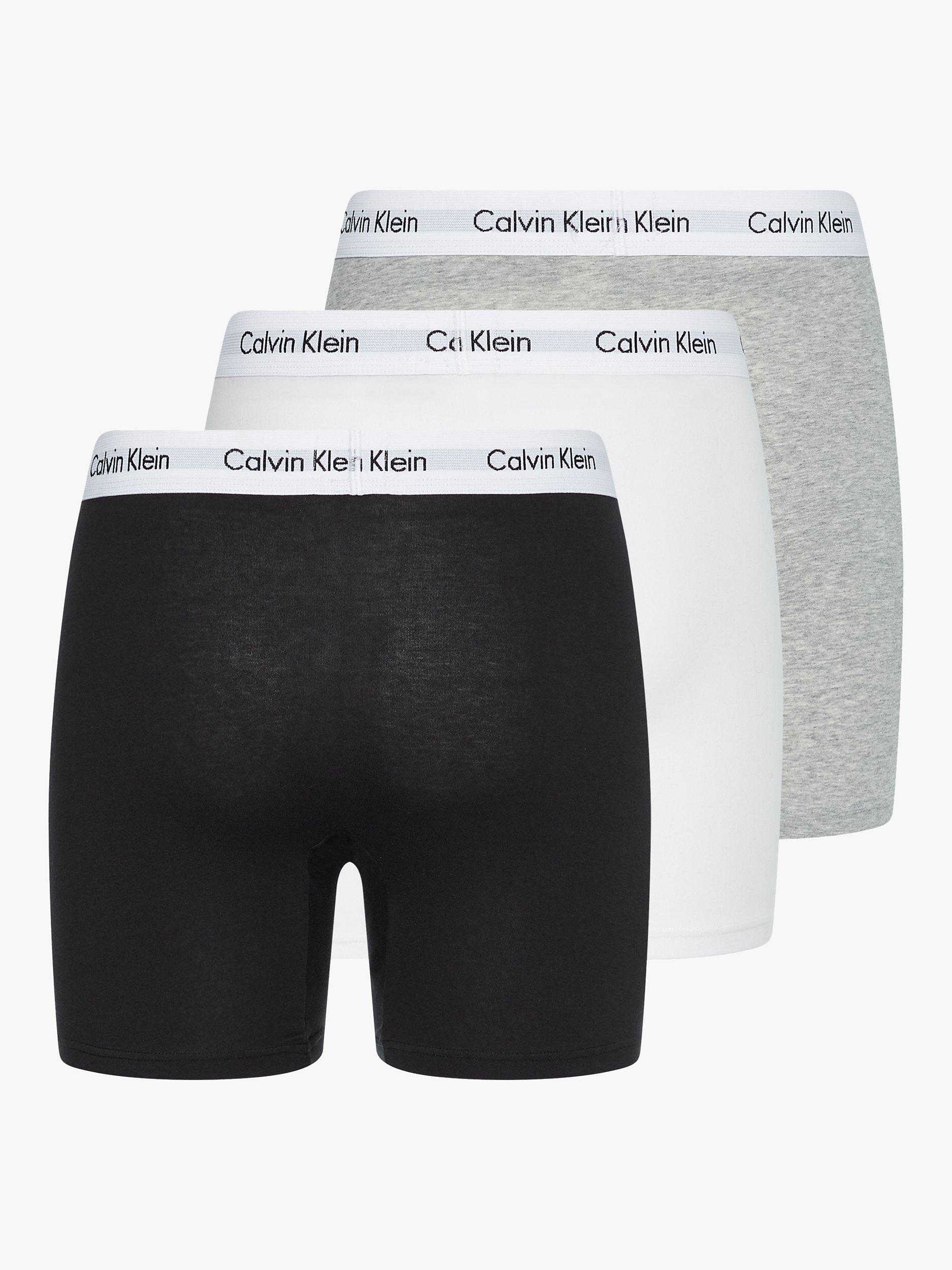 Calvin Klein Cotton Stretch Boxer Brief Pack of 3 Black White Grey