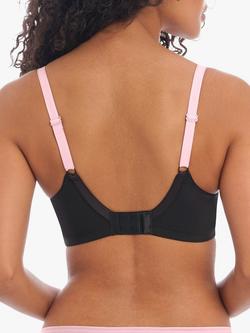 Freya Offbeat Underwired Side Support Bra - view 2, Black