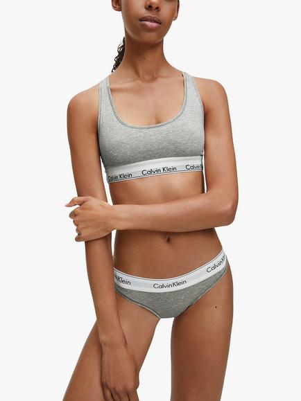 Calvin Klein Modern Cotton Bikini Knickers, Grey