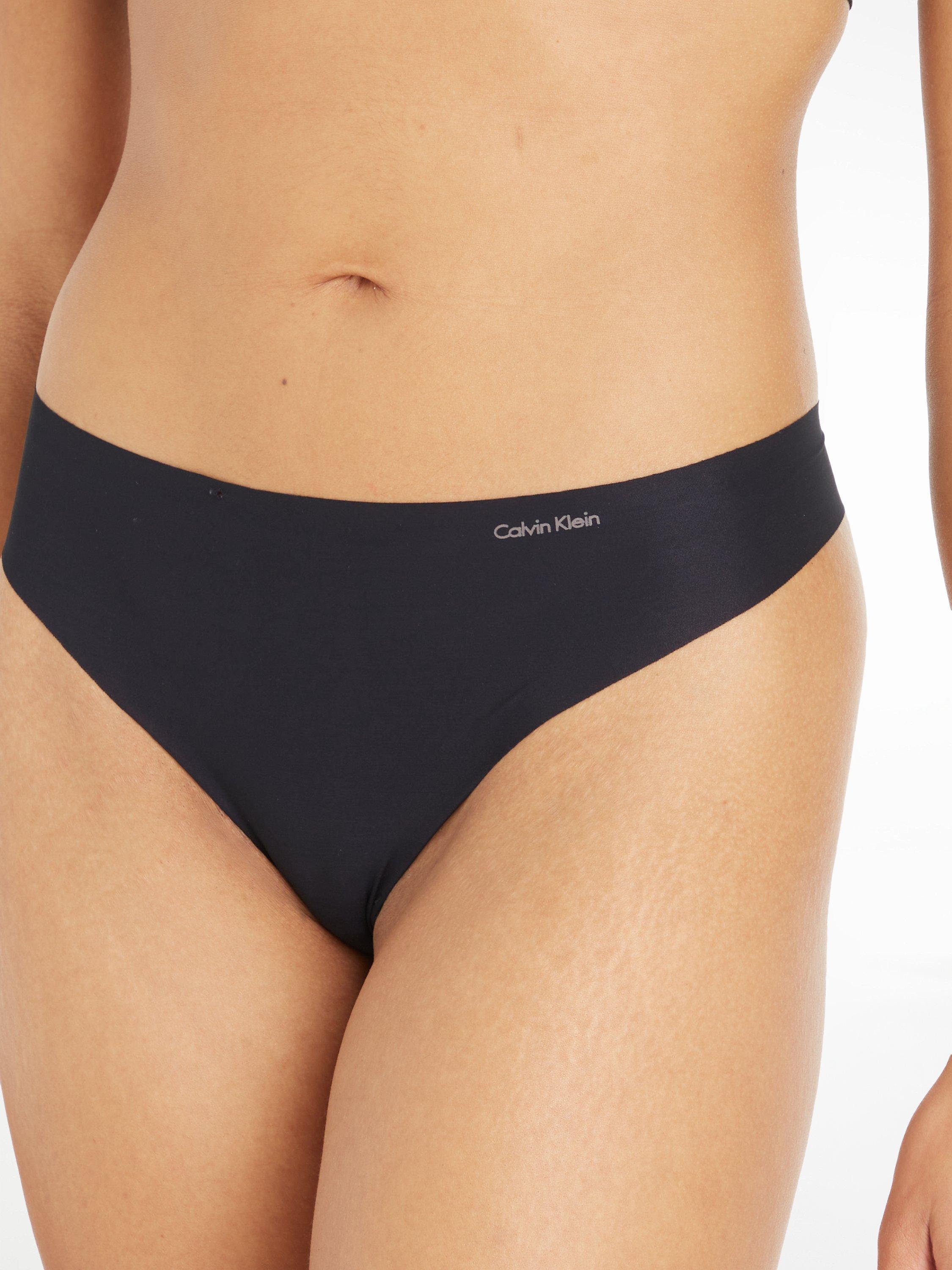 Calvin Klein Invisibles Thong, Black, S