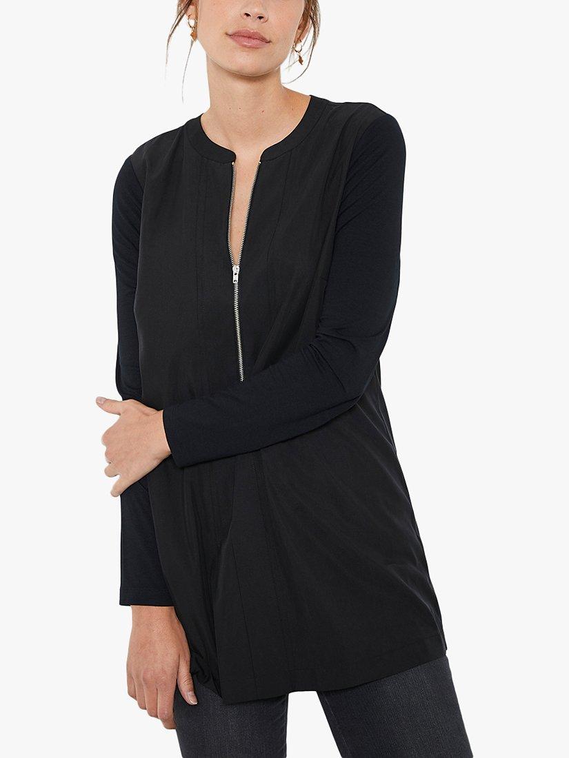 Mint Velvet Zip Through Longline Top