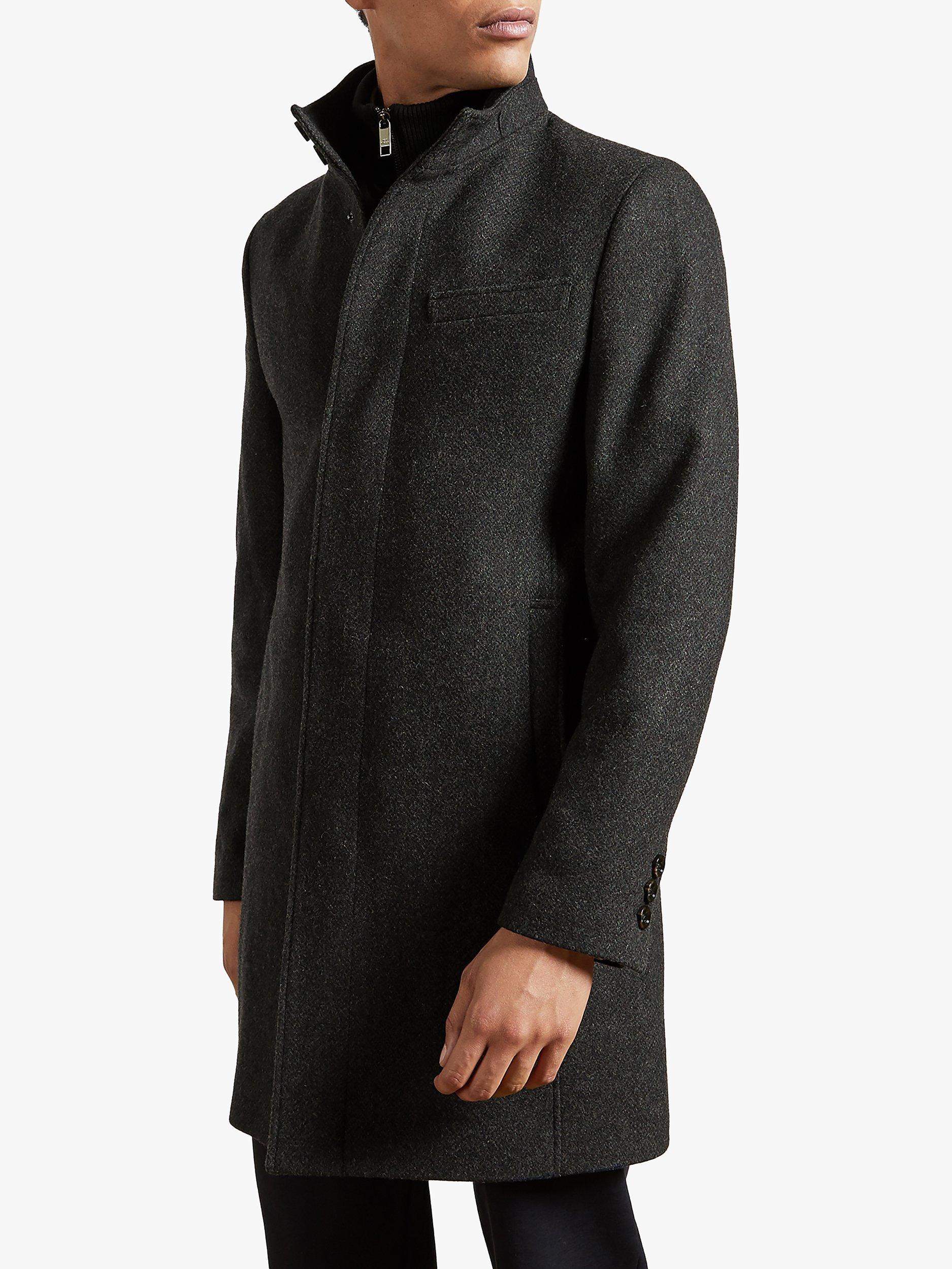 Ted Baker Rockies Tailored Coat, Grey Charcoal