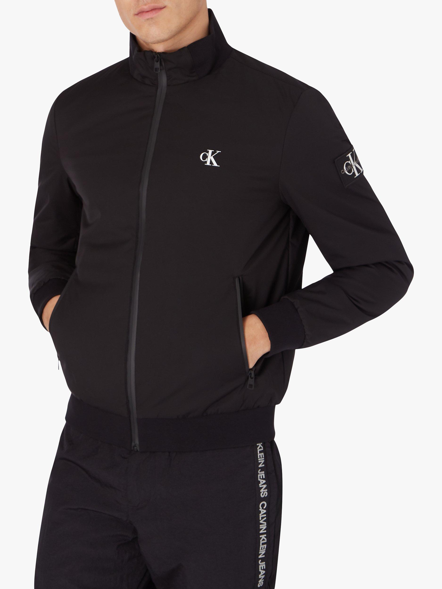 Calvin Klein Jeans Padded Zip Up Harrington Jacket, CK Black